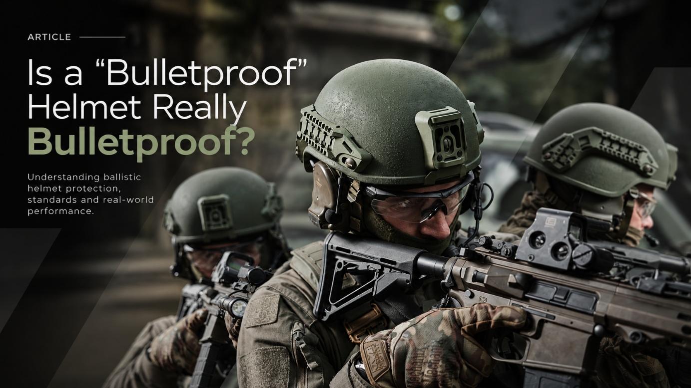 Soldiers wearing high-cut ballistic combat helmets with NVG shrouds and side rails during a tactical operation